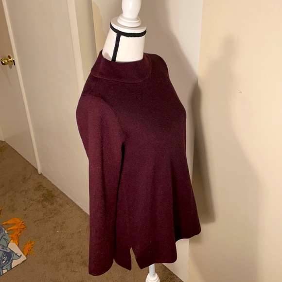 NWT Womens Apt. 9 Wine Funnel Neck Pullover Sweater Size Small - Picture 8 of 9